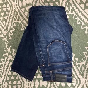 Lucky Brand high waisted straight jean Zoe dark wash